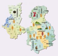 江西省上饶市旅游地图高清版