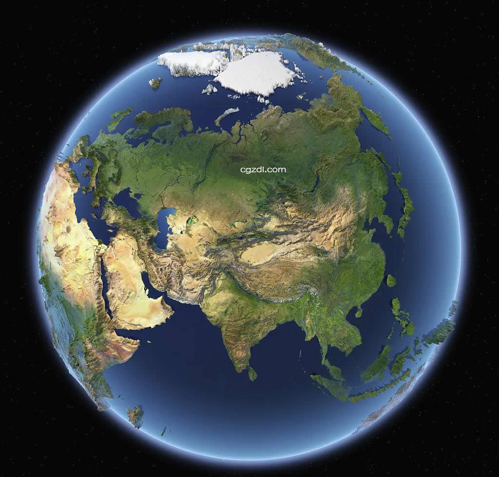 世界地形图高清版大图