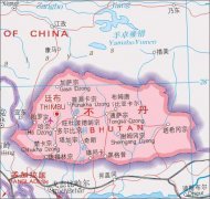 不丹地图中文版高清