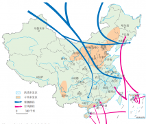 中国主要气象灾害的分布
