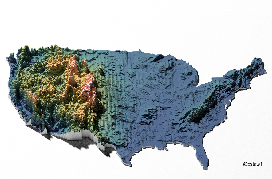 美国高清3d立体地形图世界地形图初高中地理网 2018