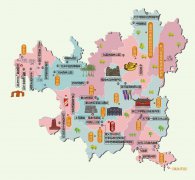 贵州省遵义市旅游地图高清版