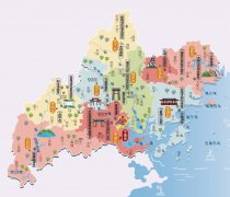 福建省宁德市旅游地图 