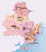  福建省泉州市旅游地图 