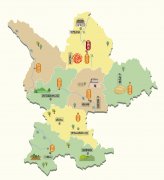 甘肃省定西市旅游地图高清版